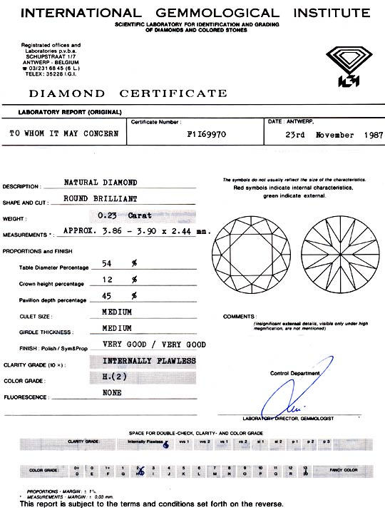 Foto 9 - Diamant 0,23ct Brillant IGI, Lupenrein Wesselton, D5900