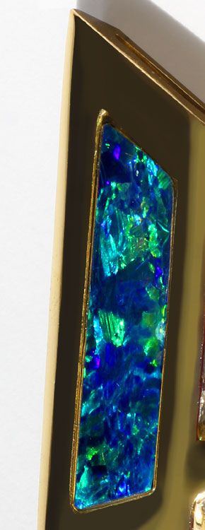 Foto 3 - Opal Brillant Clip Anhängeran Kette im Fantasiemuster, S4997